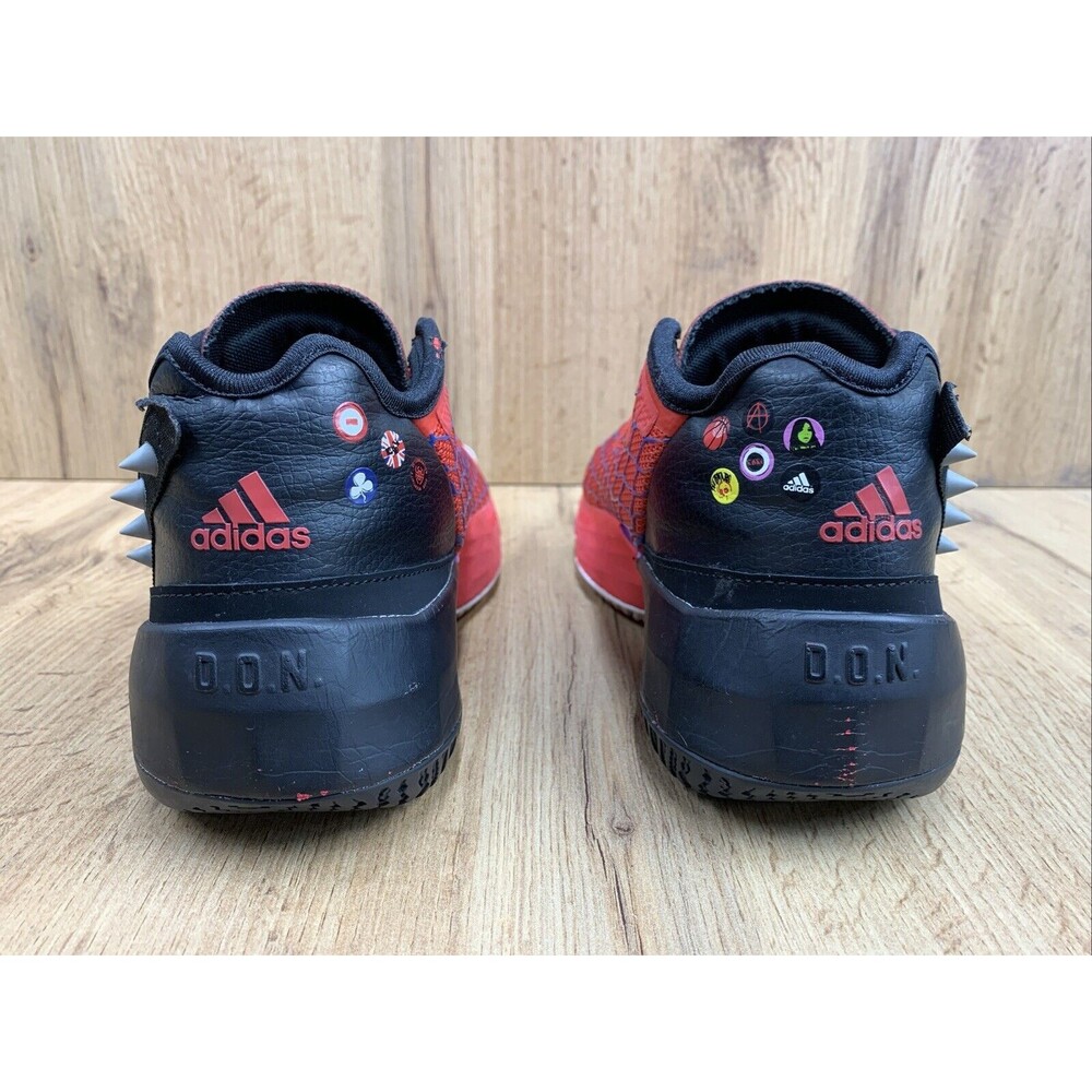 Adidas D.O.N. Issue 4 Spider-Man Red Basketball Sneaker Shoes Size 5 Rare HR1616 - Picture 6 of 13